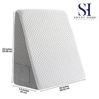 Sweet Home High Density Foam Bed Wedge Pillow