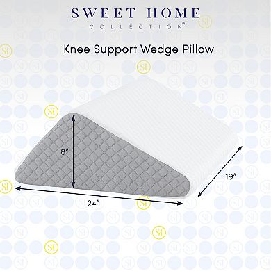 Sweet Home High Density Foam Knee Elevated Support Wedge Pillow