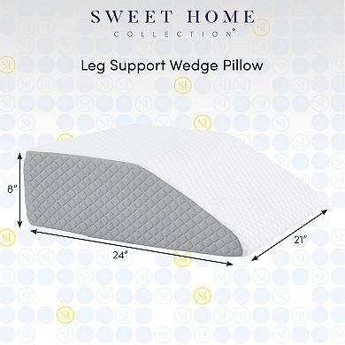 Sweet Home High Density Foam Leg Elevated Support Wedge Pillow