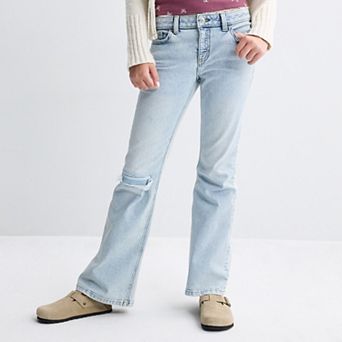 Girls 7-20 SO® Mid Rise Flare Jeans in Regular & Plus Size