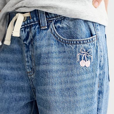 Girls 6-20 SO® Mid Rise Pull On Wide Leg Jeans in Regular & Plus Size
