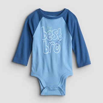 Baby Boy Jumping Beans® Long Raglan Sleeve Bodysuit