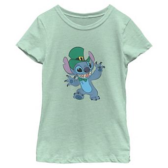 Girls' Stitch Lucky Walk Short Sleeve Graphic Tee