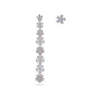 Long Floral Dangle Earrings