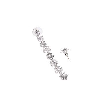 Long Floral Dangle Earrings