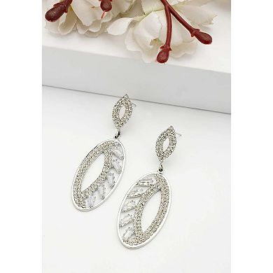 Sparkle Oval Earrings