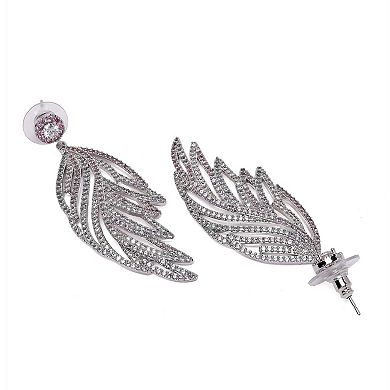 AGP PARIS Diva Leaf Shaped Western Drop Earrings