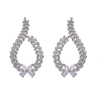 AGP PARIS Sparkling Floral Earrings