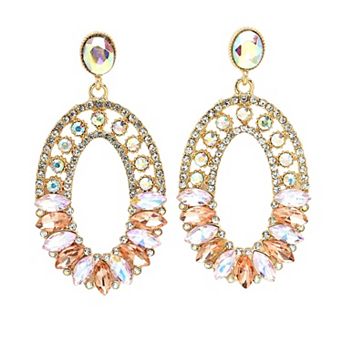 AGP PARIS Diva Collection Multicolor Mosaic Dangle Earrings