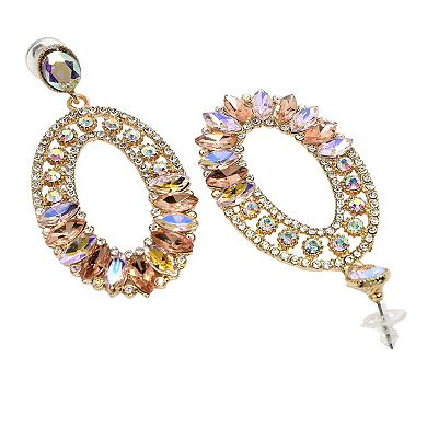 AGP PARIS Diva Collection Multicolor Mosaic Dangle Earrings
