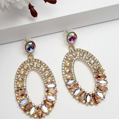 AGP PARIS Diva Collection Multicolor Mosaic Dangle Earrings