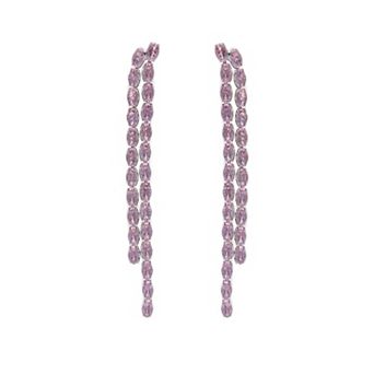 Light Pink Double Long Earrings