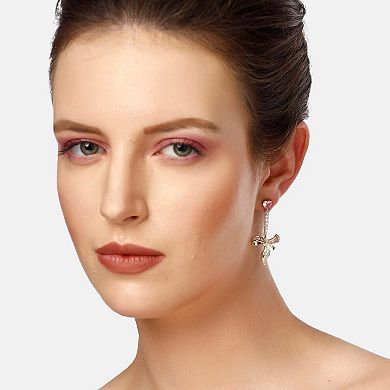 AGP PARIS Diva Elegant Bow Drop Earrings