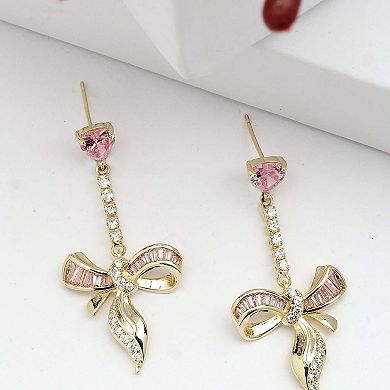 AGP PARIS Diva Elegant Bow Drop Earrings
