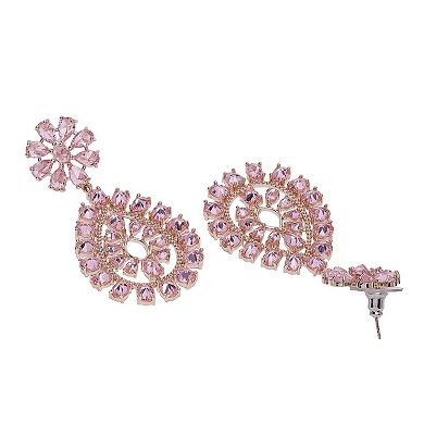 AGP PARIS Diva Gleaming Floral Drop Earrings