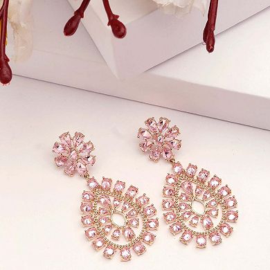 AGP PARIS Diva Gleaming Floral Drop Earrings