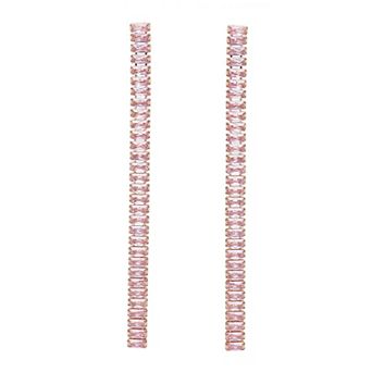 Pink Long Linear Earrings
