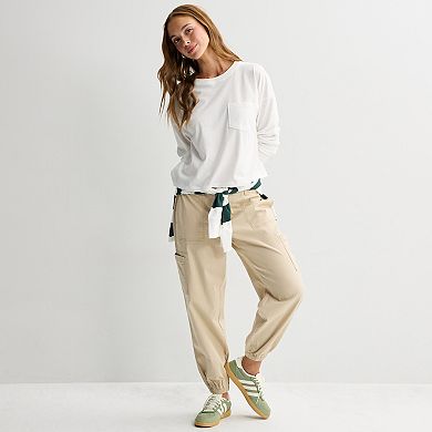 Juniors' SO® Mid Rise Cargo Jogger Pants