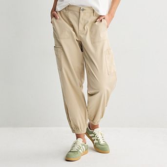 Juniors' SO® Mid Rise Cargo Jogger Pants