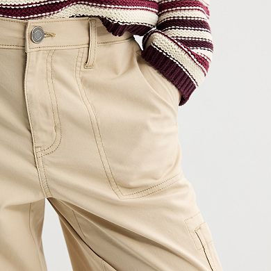 Juniors' SO® Mid Rise Cargo Jogger Pants