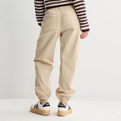 Juniors' SO® Mid Rise Cargo Jogger Pants