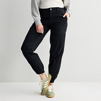 Juniors' SO® Mid Rise Cargo Jogger Pants