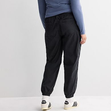 Juniors' SO® Mid Rise Cargo Jogger Pants