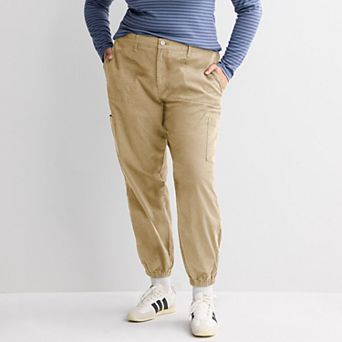 Juniors' SO® Mid Rise Cargo Jogger Pants