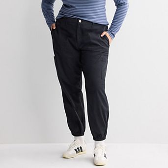 Juniors' SO® Mid Rise Cargo Jogger Pants