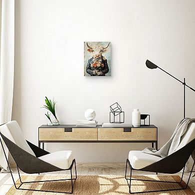 Highland Cow Ready for Love 11 x 14 Wall Art