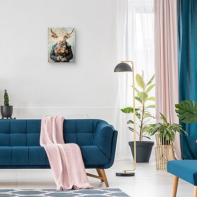 Highland Cow Ready for Love 11 x 14 Wall Art