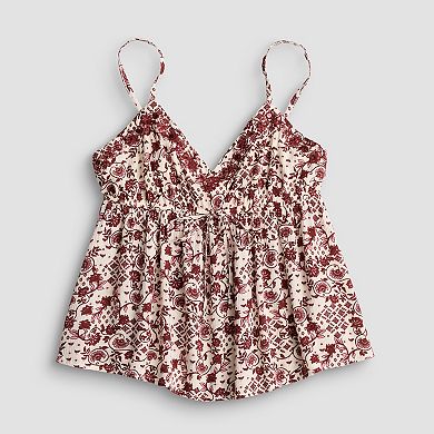 Juniors' Plus Pink Republic Woven Tank