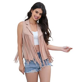 Women Fringe Vest - Stylish & Versatile, Elegant Outerwear, Must-Have Designer Piece for Summer