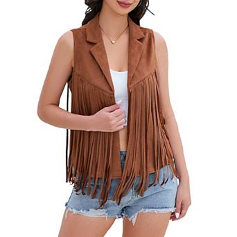 Women Fringe Vest - Stylish & Versatile, Elegant Outerwear, Must-Have Designer Piece for Summer