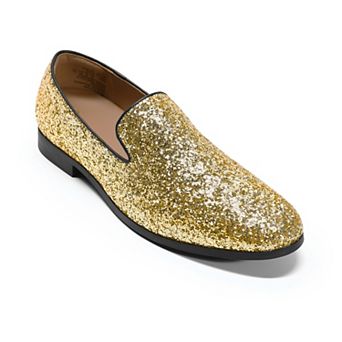 Men's Glitter Loafers Slip-On Dress Party Shoes for Evening & Wedding