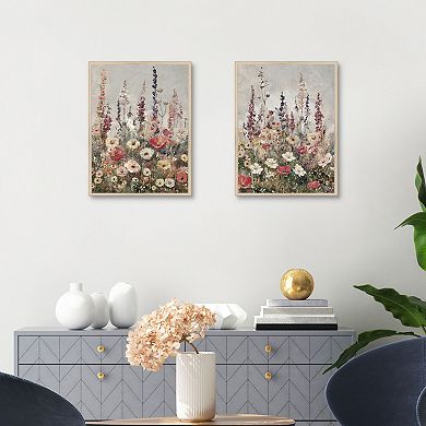 Studio Wilds I & II 2-Pack 18 x 24 Floral Framed Wall Art