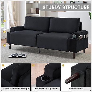 81'' Modern Loveseat Sofa