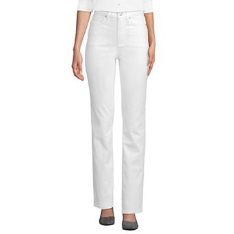 Women's Lands' End High Rise Straight Leg Jeans