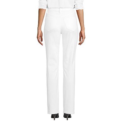 Women's Lands' End High Rise Straight Leg Jeans