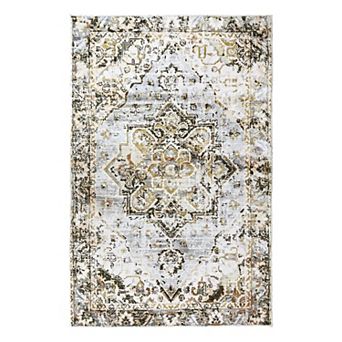 Washable Bohemian 3x5 Area Rug, Suitable for Bathroom for Bedroom Living Room Kitchen Outdoor
