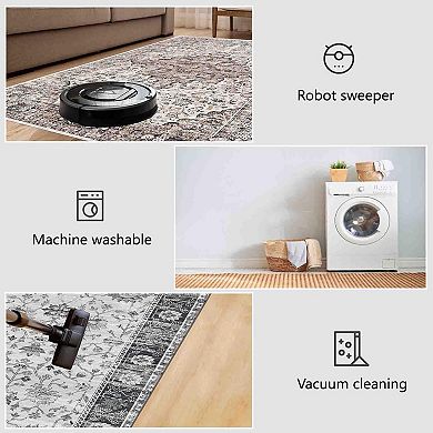 3x5ft Bohemian Carpet - Versatile & Washable for Indoor/Outdoor Decor