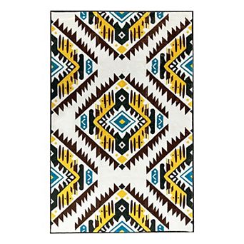 3x5ft Bohemian Carpet - Versatile & Washable for Indoor/Outdoor Decor