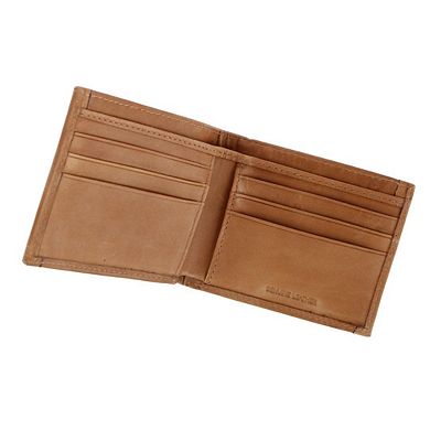 Wrangler Men's Leather Southwest Print Bifold Wallet