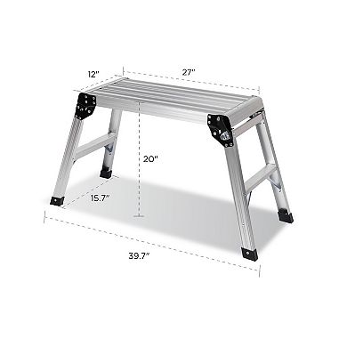 ELEMENT ACE Heavy Duty Folding Aluminum Work Platform with Non-Slip Surface