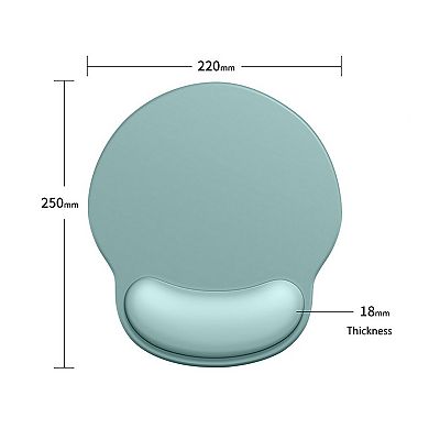 Solid Minimalism Wrist Support Mouse Pad