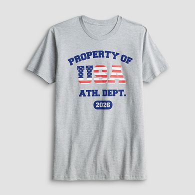 Men's Property of USA Athletic Department Graphic Tee