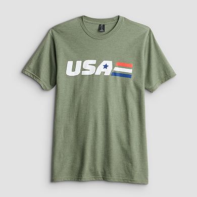 Men's USA Stripes Graphic Tee
