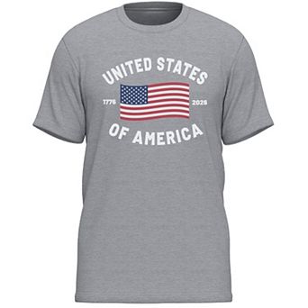 Men's United States of America 1776 & 2026 Flag Graphic Tee