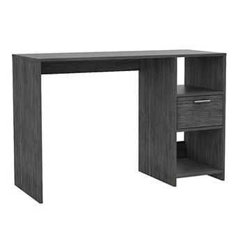 Naxos Computer Desk with 1-Drawer and 2-Open Storage Shelves