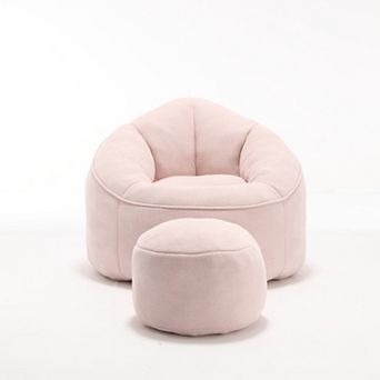 GOODSILO Premium Foam Filled Adjustable Lounger Sofa Chair with Detachable Footrest